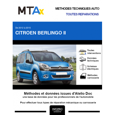 MTA Expert Citroen Berlingo II BREAK 4 portes de 02/2012 à 09/2015