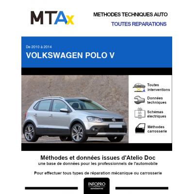 MTA Expert Volkswagen Polo V HAYON 5 portes de 06/2010 à 02/2014