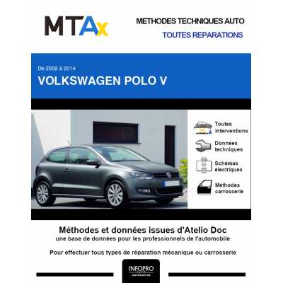 MTA Expert Volkswagen Polo V HAYON 3 portes de 09/2009 à 05/2014
