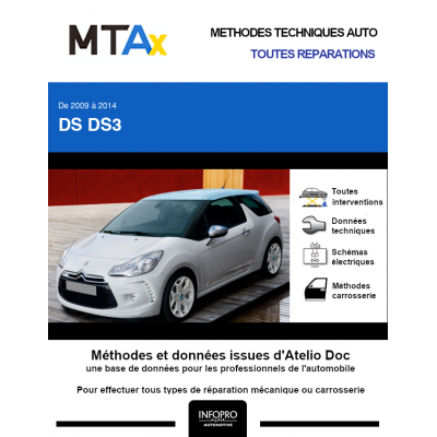MTA Expert Ds Ds3 HAYON 3 portes de 11/2009 à 03/2014