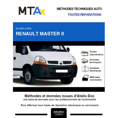 MTA Expert Renault Master II PLANCHER CABINE 2 portes de 11/2003 à 10/2006