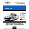 MTA Expert Peugeot 207 CABRIOLET 2 portes de 03/2007 à 06/2015