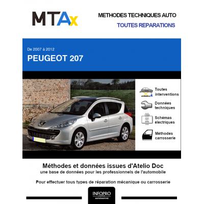 MTA Expert Peugeot 207 BREAK 5 portes de 07/2007 à 03/2013