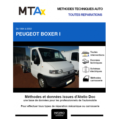 MTA Expert Peugeot Boxer I PLATEAU 2 portes de 02/1994 à 02/2002