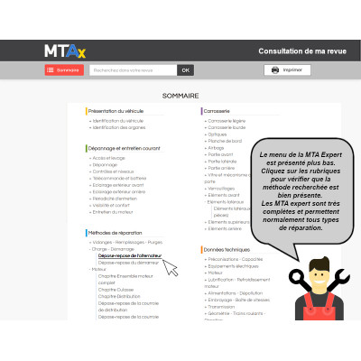 MTA Expert Peugeot 207 BREAK 5 portes de 07/2007 à 03/2013