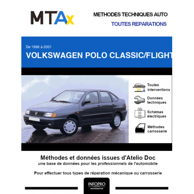 MTA Expert Volkswagen Polo classic/flight III BERLINE 4 portes de 03/1996 à 12/2001