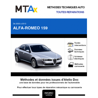 MTA Expert Alfa-romeo 159 BERLINE 4 portes de 09/2005 à 05/2013