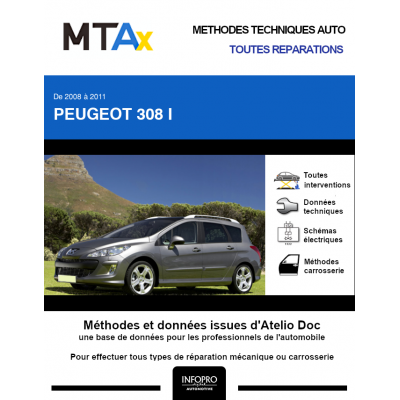 MTA Expert Peugeot 308 I BREAK 5 portes de 05/2008 à 03/2011
