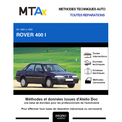 MTA Expert Rover 400 I BERLINE 4 portes de 12/1990 à 12/1993