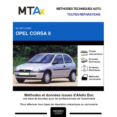 MTA Expert Opel Corsa II HAYON 3 portes de 04/1997 à 10/2000