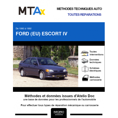 MTA Expert Ford (eu) Escort IV HAYON 3 portes de 10/1990 à 09/1992