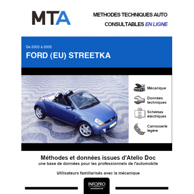 MTA Ford (eu) Streetka CABRIOLET 2 portes de 01/2003 à 12/2005