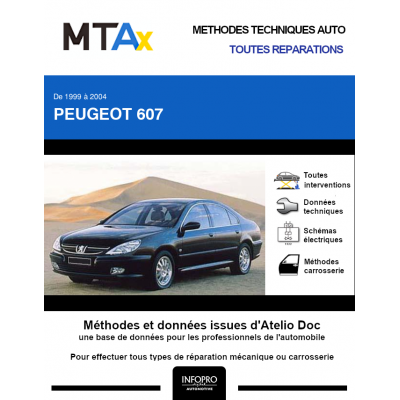 MTA Expert Peugeot 607 BERLINE 4 portes de 11/1999 à 09/2004