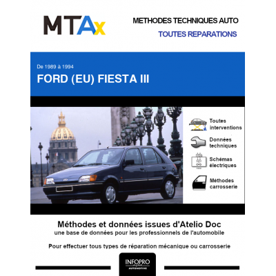 MTA Expert Ford (eu) Fiesta III HAYON 5 portes de 03/1989 à 01/1994
