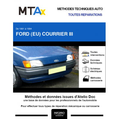 MTA Expert Ford (eu) Courrier III BREAK 3 portes de 09/1991 à 01/1994