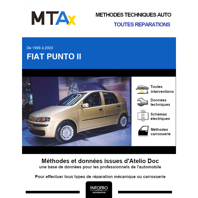 MTA-EXPERT FIAT PUNTO II phase 1 Hayon 5 portes (1999 > 2003)