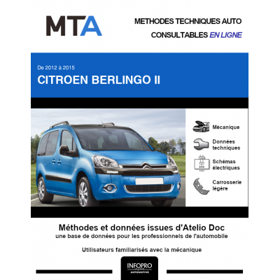 MTA Citroen Berlingo II BREAK 5 portes de 02/2012 à 09/2015