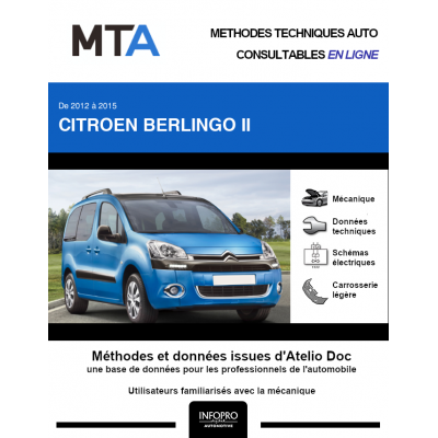 MTA Citroen Berlingo II BREAK 4 portes de 02/2012 à 09/2015