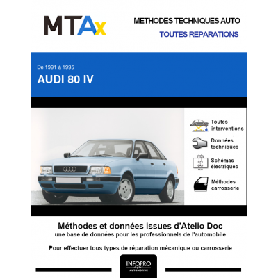 MTA Expert Audi 80 IV BERLINE 4 portes de 11/1991 à 06/1995