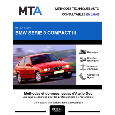 MTA Bmw Serie 3 compact III HAYON 3 portes de 03/1994 à 12/2000