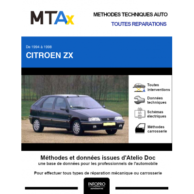 MTA Expert Citroen Zx HAYON 5 portes de 07/1994 à 06/1998