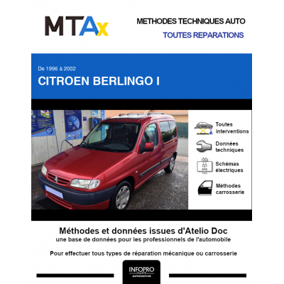 MTA Expert Citroen Berlingo I BREAK 5 portes de 09/1996 à 11/2002
