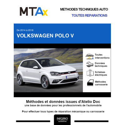MTA Expert Volkswagen Polo V HAYON 3 portes de 02/2014 à ce jour