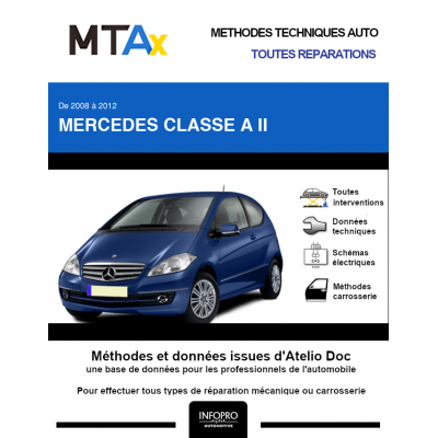 MTA Expert Mercedes Classe a II MONOSPACE 3 portes de 04/2008 à 06/2012