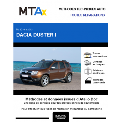 MTA Expert Dacia Duster I BREAK 5 portes de 03/2010 à 12/2013