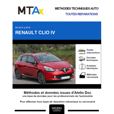 MTA Expert Renault Clio IV BREAK 5 portes de 10/2012 à 12/2016
