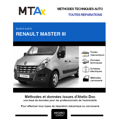 MTA Expert Renault Master III COMBI 5 portes de 04/2010 à 06/2015