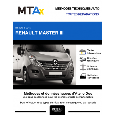 MTA Expert Renault Master III COMBI 5 portes de 04/2010 à 06/2015