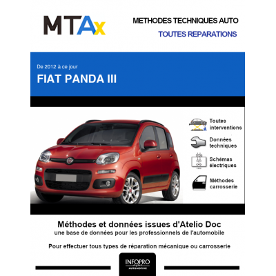 MTA Expert Fiat Panda III HAYON 5 portes de 01/2012 à ce jour