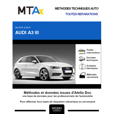 MTA Expert Audi A3 III HAYON 3 portes de 06/2012 à 06/2017