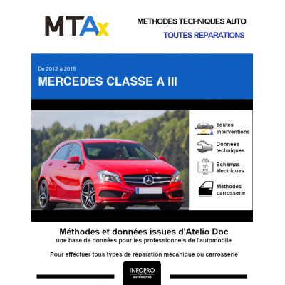 MTA Expert Mercedes Classe a III HAYON 5 portes de 06/2012 à 12/2015