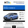MTA Expert Renault Scenic III MONOSPACE 5 portes de 12/2011 à 03/2013