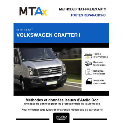 MTA Expert Volkswagen Crafter I CHASSIS CABINE 2 portes de 05/2011 à 03/2018
