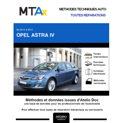 MTA Expert Opel Astra IV BREAK 5 portes de 10/2010 à 06/2012