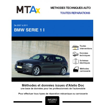 MTA Expert Bmw Serie 1 I HAYON 5 portes de 01/2007 à 07/2011