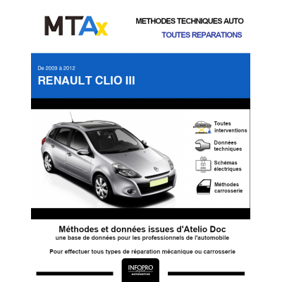 MTA Expert Renault Clio III BREAK 5 portes de 03/2009 à 12/2014
