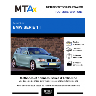 MTA Expert Bmw Serie 1 I HAYON 3 portes de 01/2007 à 07/2011