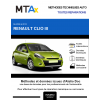 MTA Expert Renault Clio III HAYON 3 portes de 03/2009 à 12/2014