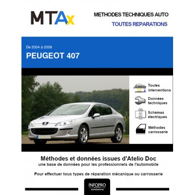 MTA Expert Peugeot 407 BERLINE 4 portes de 04/2004 à 07/2008