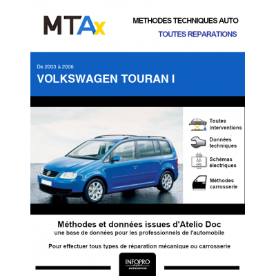 MTA Expert Volkswagen Touran I MONOSPACE 5 portes de 03/2003 à 12/2006
