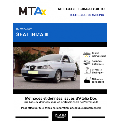 MTA Expert Seat Ibiza III HAYON 3 portes de 03/2002 à 03/2006