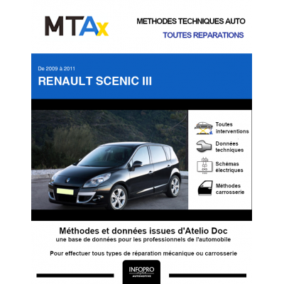 MTA Expert Renault Scenic III MONOSPACE 5 portes de 04/2009 à 11/2011