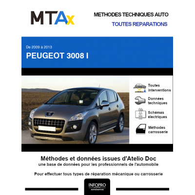 MTA Expert Peugeot 3008 I BREAK 5 portes de 04/2009 à 12/2013