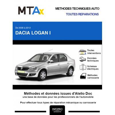 MTA Expert Dacia Logan I BERLINE 4 portes de 07/2008 à 12/2012