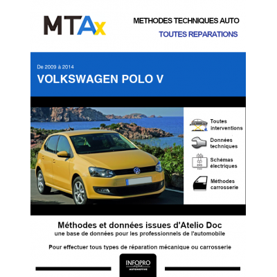 MTA Expert Volkswagen Polo V HAYON 5 portes de 09/2009 à 05/2014