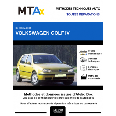 MTA Expert Volkswagen Golf IV HAYON 5 portes de 01/1998 à 06/2005